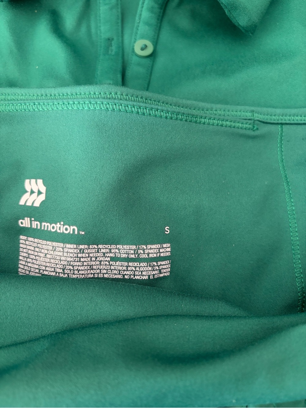 Sleeveless Polo with Pleated Hem skort pretty emerald green - Picture 4 of 4